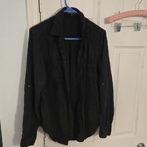Velvet Heart Black Lightweight Shirt Jacket